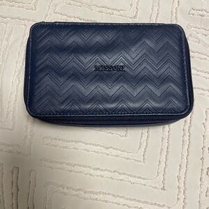 Missoni Dark Blue Travel Accessory Bag